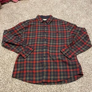 Men’s XL red/green flannel button up